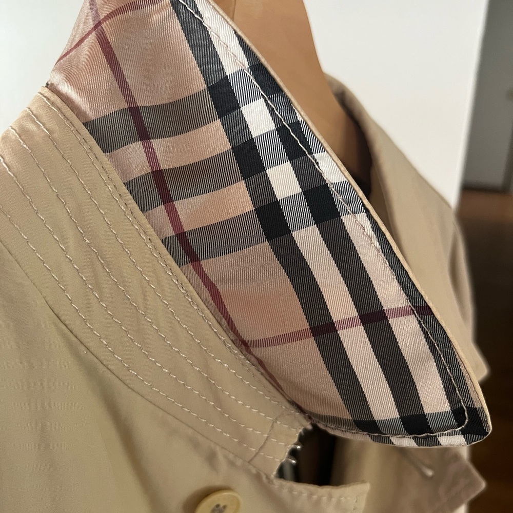 Burberry Beige Trench Coat size 46R men’s - Picture 3 of 14